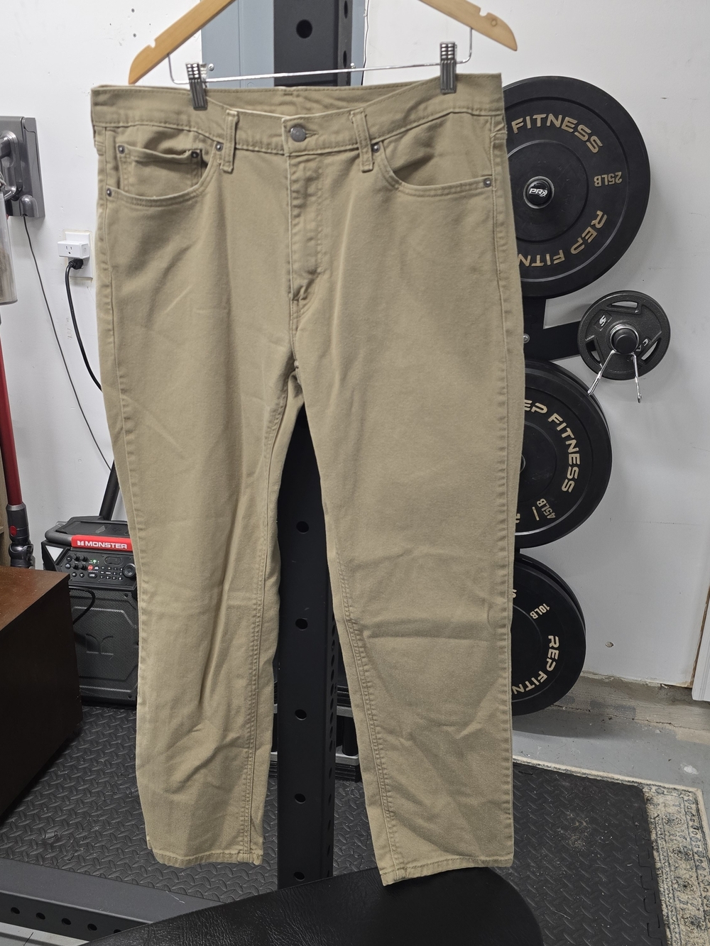 Levi's Khaki Straight-Leg Jeans